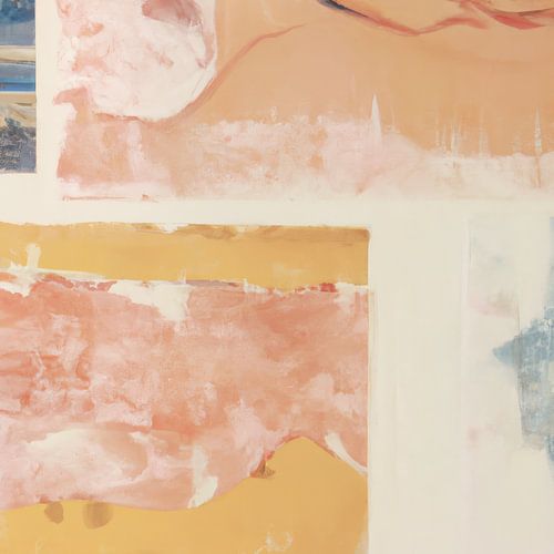 Abstract Wabi-sabi in pastel