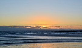 Sunset by the sea by Werner Lehmann