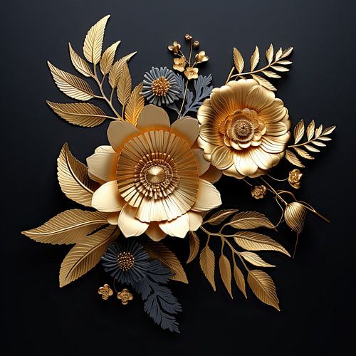 Golden flowers