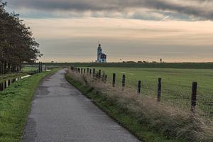 Das Pferd der Marken am Ende des Fußweges