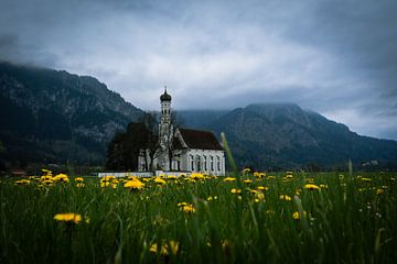 st. Coloman tussen winter en lente