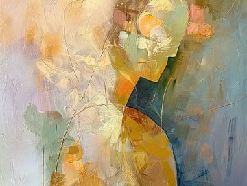 Abstract Woman with Colours by Eye catching paintings