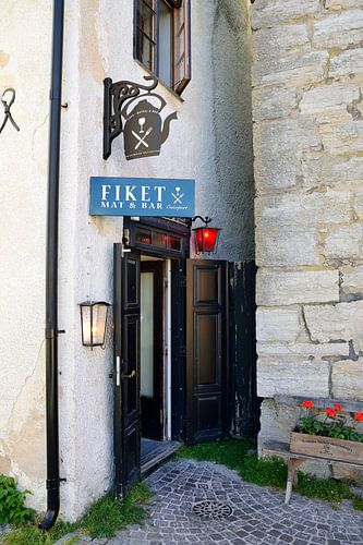 Klein restaurant in de hoek