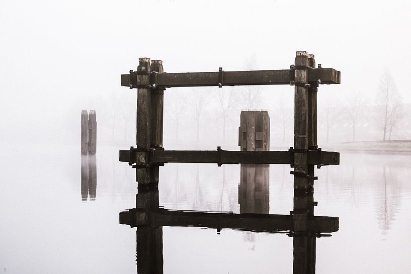 Meerpalen in het Noordhollands kanaal von Els Broers