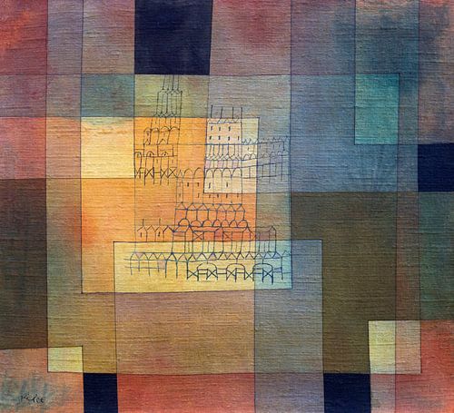 Polyphonic Architecture (1930) painting by Paul Klee.