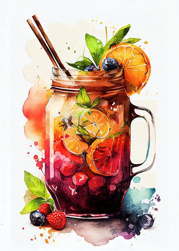 Fusion de vins et de fruits