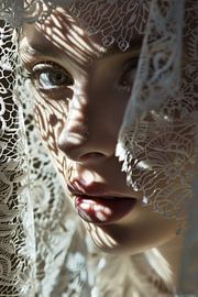 Spitzenlicht: Portrait einer Frau von Poster Art Shop