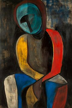 Abstract figure in bright colours by Poster Art Shop