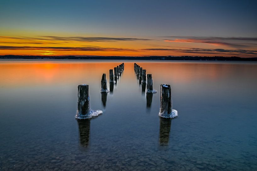 Avondstilte bij het meer van Markus Weber