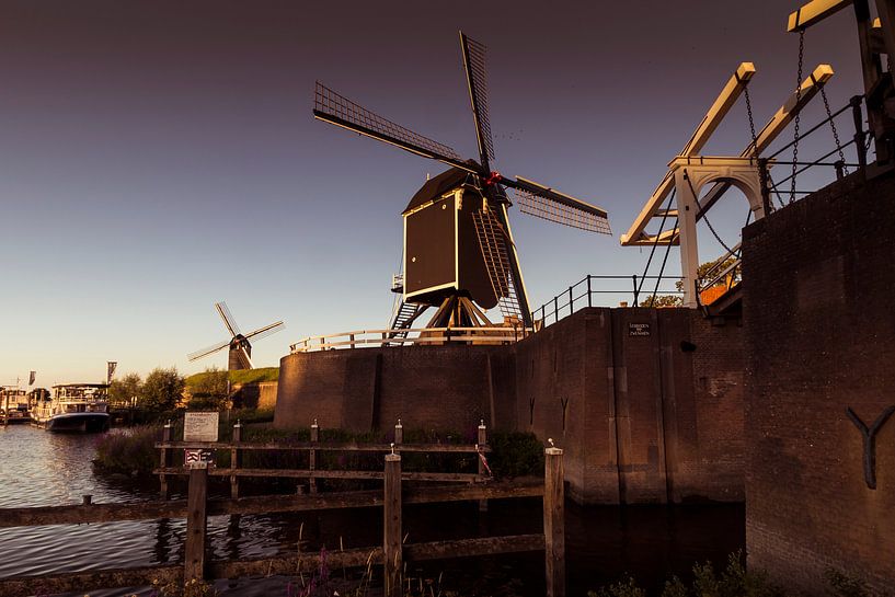 Zonsondergang Heusden Vesting van Dirk Smit