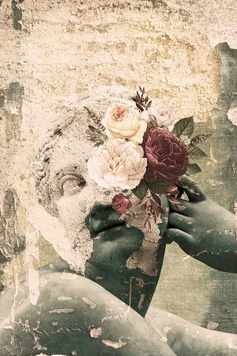 Frozen in Time - Surreal Collage Print