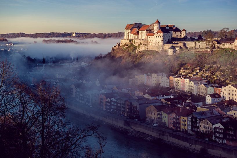 Burghausen an der Salzach von altmodern