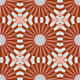 Japanische Retro Blumen von Mad Dog Art