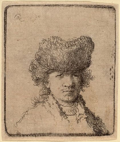 Rembrandt van Rijn, Autoportrait dans un manteau de fourrure