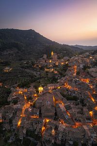 Valldemossa, Majorque, au coucher du soleil
