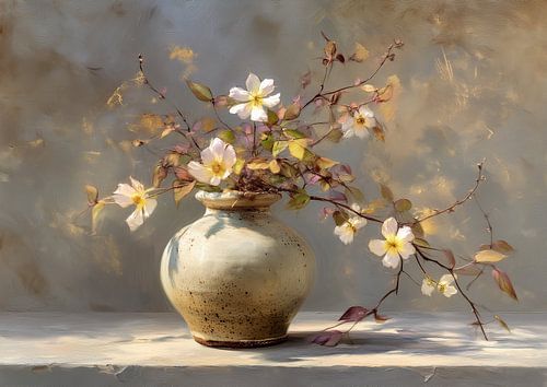 flower still life by Eye catching paintings