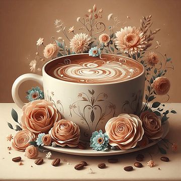 Koffiekopje 2 van Marion L. Tenbergen