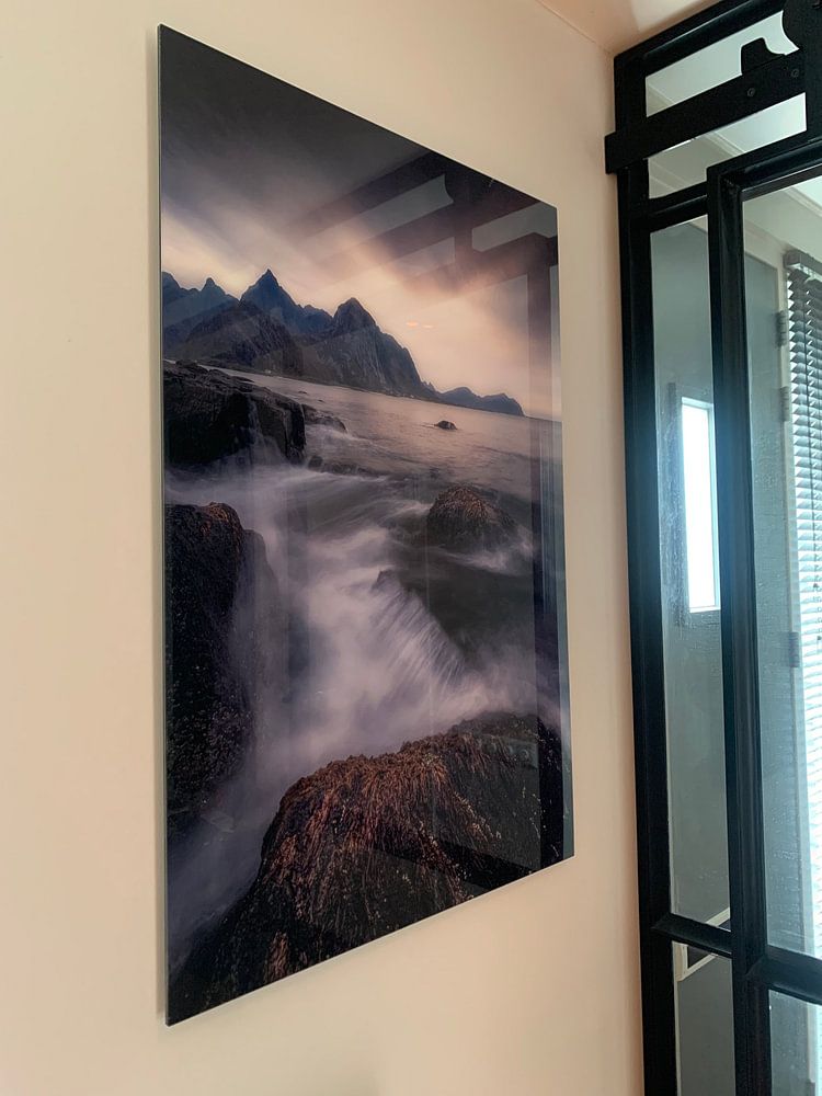 Aan de kust op de Lofoten  van Frans van der Boom 