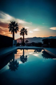 Zwembadtijd in Palm Springs V1 van drdigitaldesign