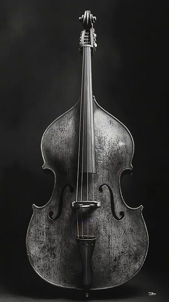 Musical instrument in black and white by Gelissen Artworks