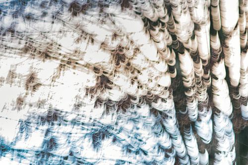 De aparte wolken lijnen door het icm fotograferen