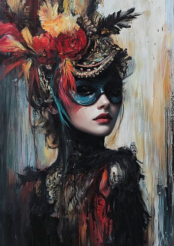 Mask Splendour by ARTEO Paintings
