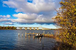 Eine Brücke zwischen Seeland und Moen in Dänemark von Rico Ködder