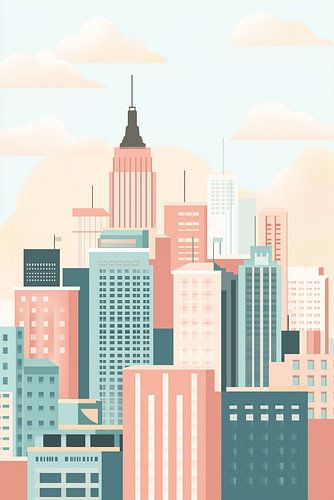 New York City in Pastel
