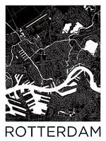 Rotterdam | City map Black White
