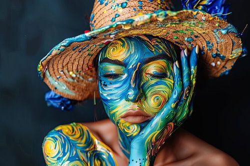 Portret met van Goghinvloed