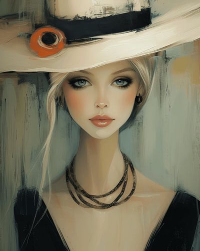 Modern portret, illustratie