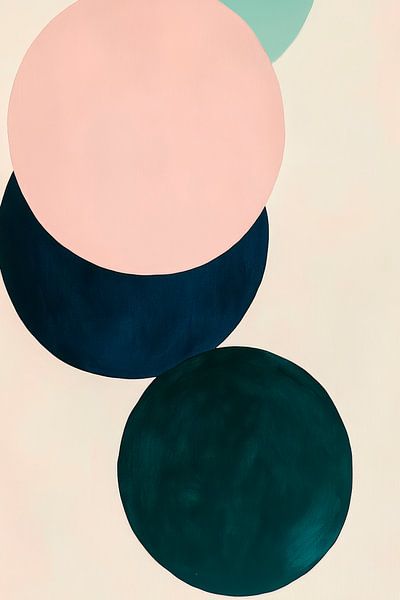 Farbenfrohe Geometrie: Kreise in Harmonie von Poster Art Shop