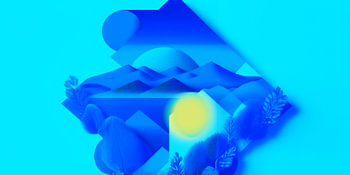 Abstrakte Landschaft