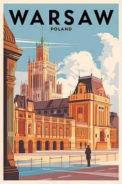 Warschau, Polen van Poster Art Shop