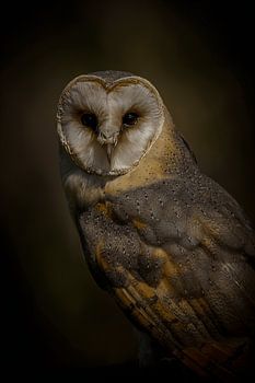 Portrait einer Schleiereule