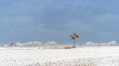 Old windmill by Maarten Drupsteen