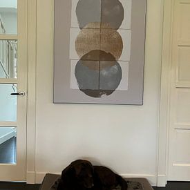 Customer photo: Scandinavian minimalism earthy beige by Mad Dog Art, on art frame