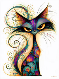 Boze zwarte kat / poes