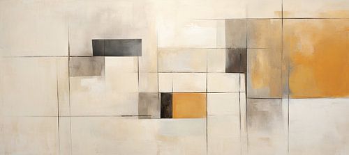 Geometric Serenity | Abstract Earth tones
