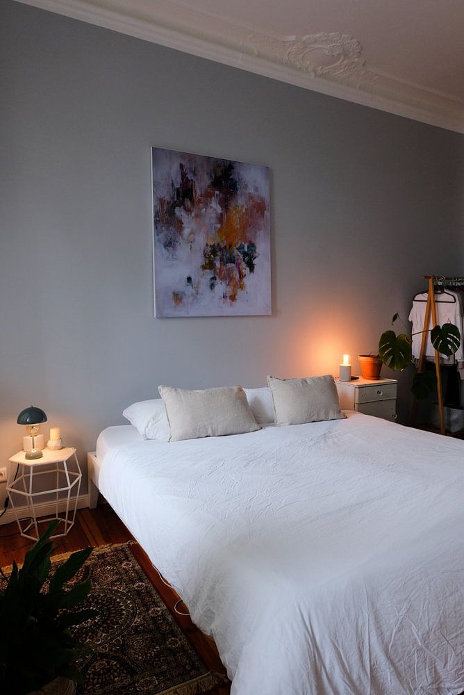 Lila Wolken  von MK Abstrakt 