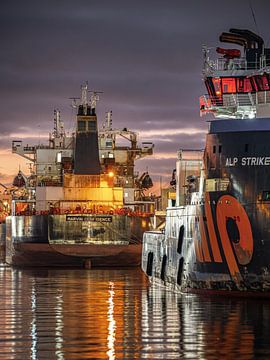 Sonnenuntergang, Waalhaven Rotterdam