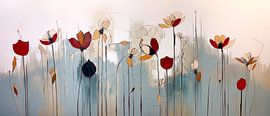 Abstrakte Blumen von Dakota Wall Art