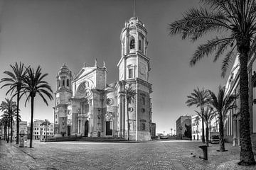 Cadiz Cathedral in black and white by Manfred Voss, Black-White Photography