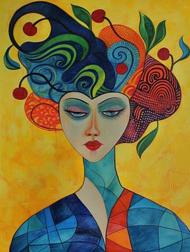 Vrouw abstract van Imagine