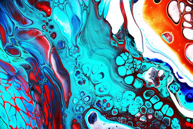 Abstract Turquoise/ Tuquoise abstract/ Abstraktes Türkis/Turquoise abstraite van Joke Gorter