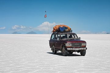 De tocht over de zoutvlakte van Uyuni