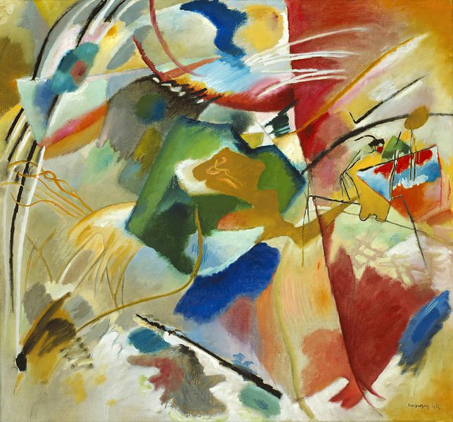 Painting with Green Center, Wassily Kandinsky by All the Masters