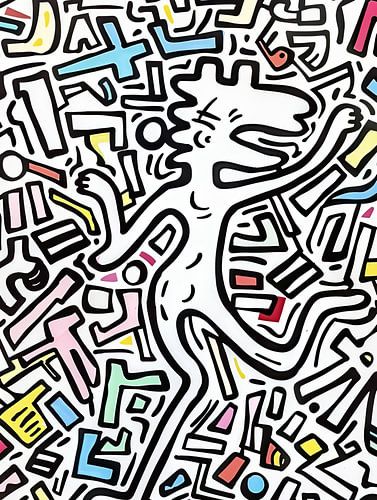 Malerei Abstrakte Figur