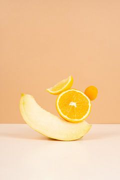 ‘Gek op geel’ Fruitstilleven van Abri&Koos