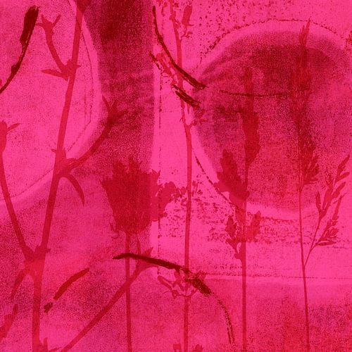 Weidedromen. Bloemen in felroze nr. 3